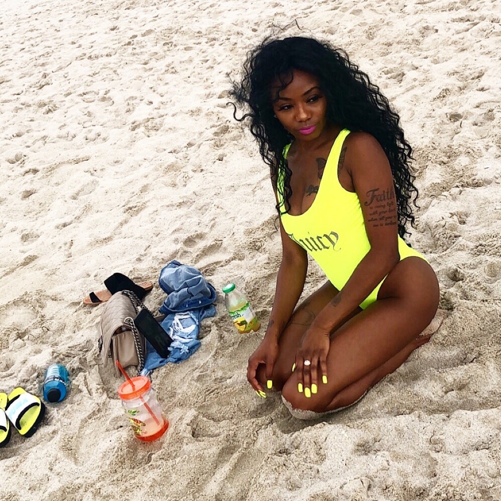 Neon Juicy baiting suit